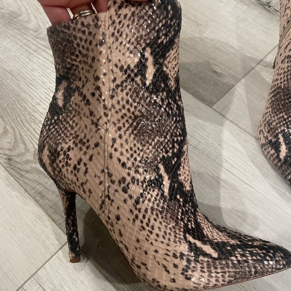 Jessica Simpson Nuevo Stretch Python Booties - image 1